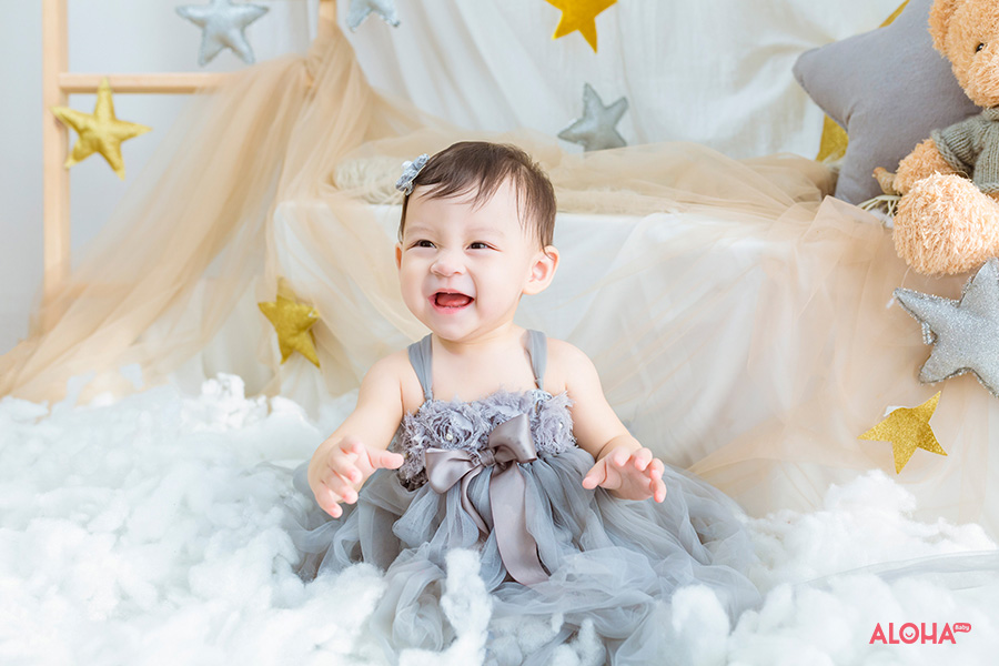 album ảnh bé sinh nhật 1 tuổi Nhật Ánh